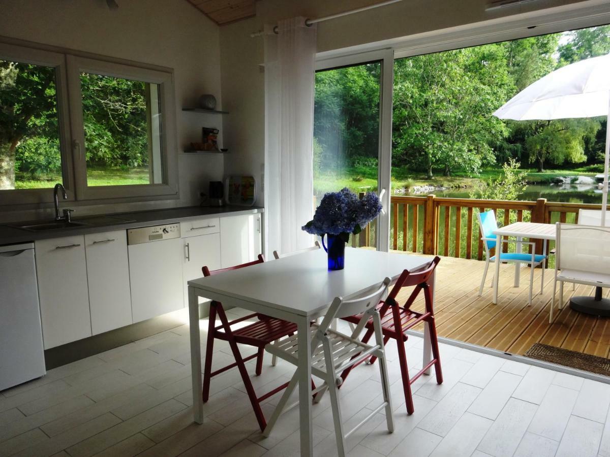 Chalet " Cote Lac " Castets Exteriör bild